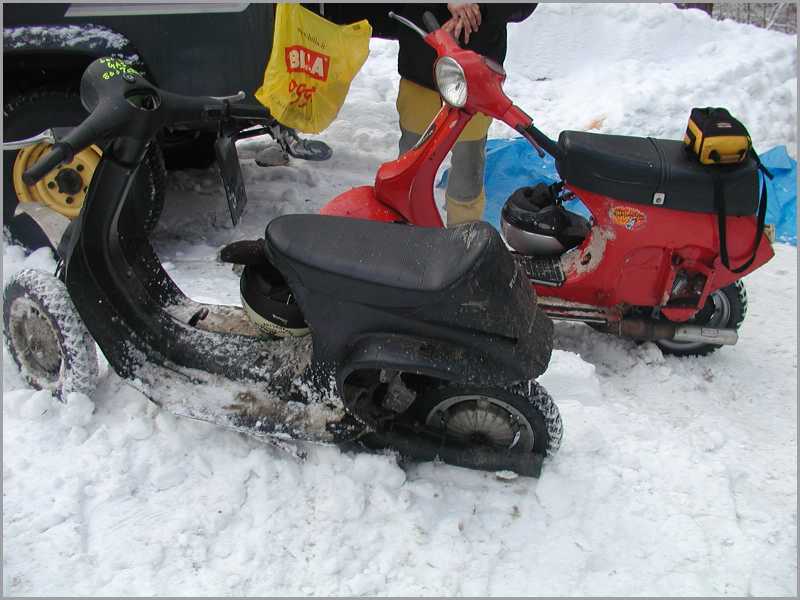 Quest anno si parcheggiava direttamente nella neve